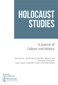 Cover image for Holocaust Studies, Volume 27, Issue 4, 2021