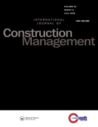 Cover image for International Journal of Construction Management, Volume 23, Issue 10, 2023