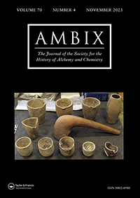 Cover image for Ambix, Volume 70, Issue 4, 2023