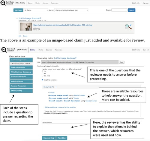 Figure 3. An example of how an image-based claim is verified in FCA.