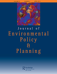 Cover image for Journal of Environmental Policy & Planning, Volume 21, Issue 2, 2019