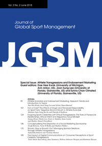 Cover image for Journal of Global Sport Management, Volume 3, Issue 2, 2018