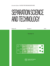 Cover image for Separation Science and Technology, Volume 53, Issue 6, 2018