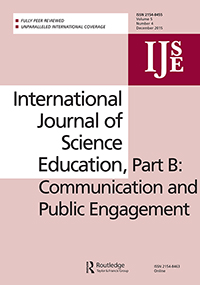 Cover image for International Journal of Science Education, Part B, Volume 5, Issue 4, 2015