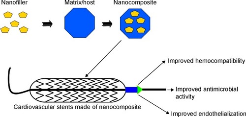 Figure 3 Properties improved by the use of nanocomposites for cardiovascular stent.