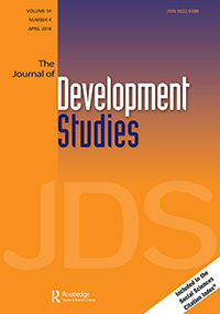 Cover image for The Journal of Development Studies, Volume 54, Issue 4, 2018