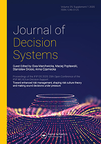 Cover image for Journal of Decision Systems, Volume 29, Issue sup1, 2020