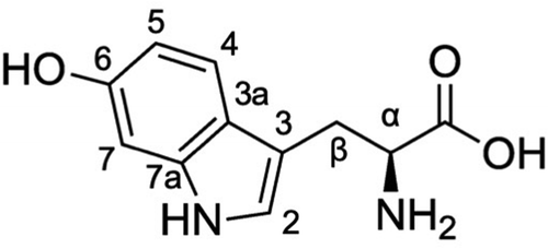 Figure 1. Chemical structure of 6-hydroxy-L-tryptophan.