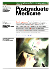 Cover image for Postgraduate Medicine, Volume 86, Issue 6, 1989