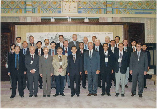 A group photo of the Chinese government’s expert delegation at the 2002 UNCED in Rio de Janeiro. Dr. Zhao is fourth from the left on row 2. Photo credit: Dr. Jingzhu Zhao