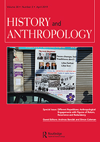 Cover image for History and Anthropology, Volume 30, Issue 2, 2019