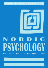 Cover image for Nordic Psychology, Volume 73, Issue 4, 2021