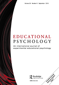 Cover image for Educational Psychology, Volume 38, Issue 8, 2018