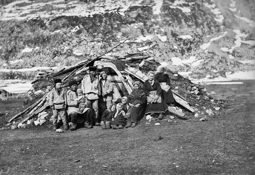 Figure 10. Sophus Tromholt, Coastal Sámis from Lærredsfjord.1883. Photograph reproduced with permission from the Picture Collection, University of Bergen Library.