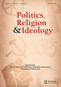 Cover image for Politics, Religion & Ideology, Volume 19, Issue 1, 2018