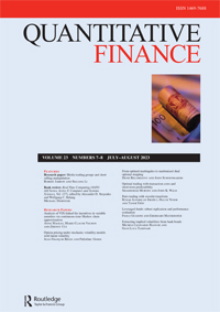 Cover image for Quantitative Finance, Volume 23, Issue 7-8, 2023