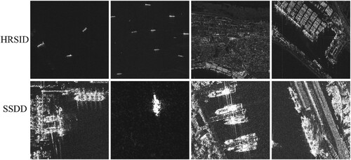 Figure 9. Example of HRSID dataset and SSDD dataset.