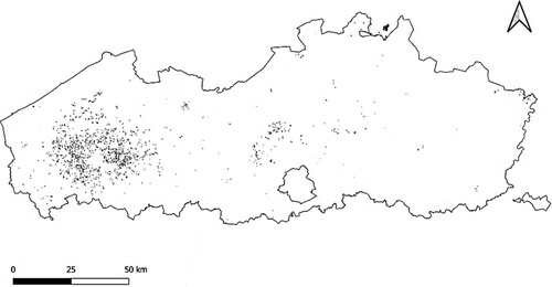 Figure 3. Leek plots in Flanders in 2021 (Departement Landbouw en Visserij, Citation2022).