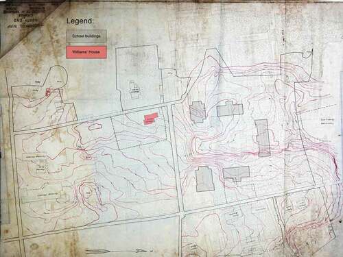 Figure 10. Topographical map of the campus (1914).