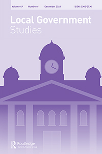 Cover image for Local Government Studies, Volume 49, Issue 6, 2023