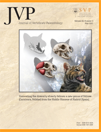 Cover image for Journal of Vertebrate Paleontology, Volume 43, Issue 3, 2023