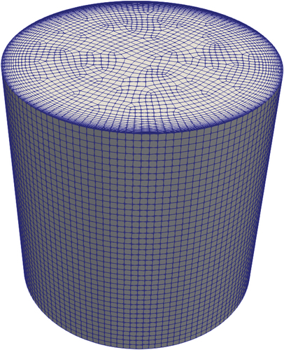 Fig. 16. Three-dimensional mesh for the plug.