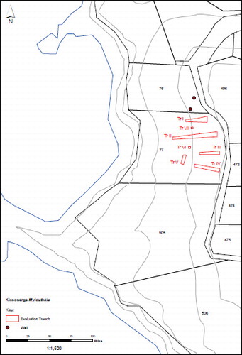 Fig. 1. WMP Map I Kissonerga Mylouthkia 2015 sampling excavation.