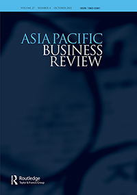 Cover image for Asia Pacific Business Review, Volume 27, Issue 4, 2021