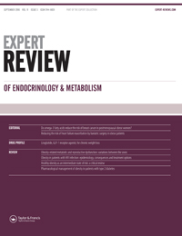 Cover image for Expert Review of Endocrinology & Metabolism, Volume 11, Issue 5, 2016