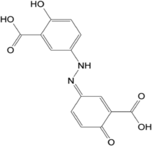 Scheme 1. Molecular structure of olsalazine.