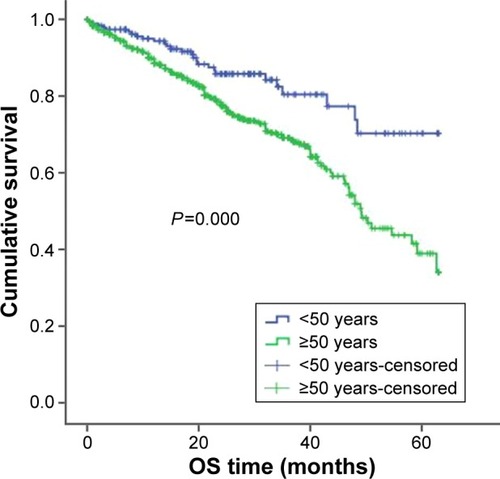Figure 1 OS in younger and older patients.