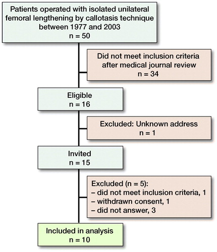 Figure 1. Flow chart of patients included in the study.