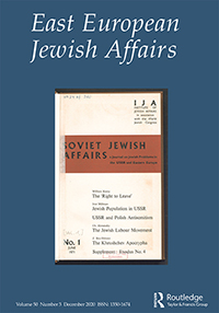 Cover image for East European Jewish Affairs, Volume 50, Issue 3, 2020