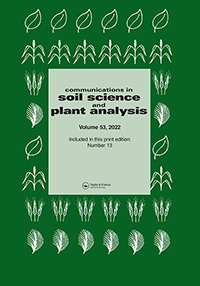 Cover image for Communications in Soil Science and Plant Analysis, Volume 53, Issue 13, 2022