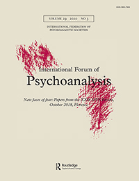 Cover image for International Forum of Psychoanalysis, Volume 29, Issue 3, 2020