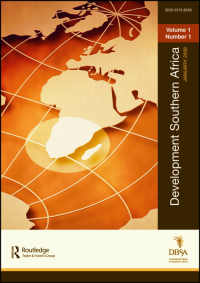 Cover image for Development Southern Africa, Volume 29, Issue 1, 2012