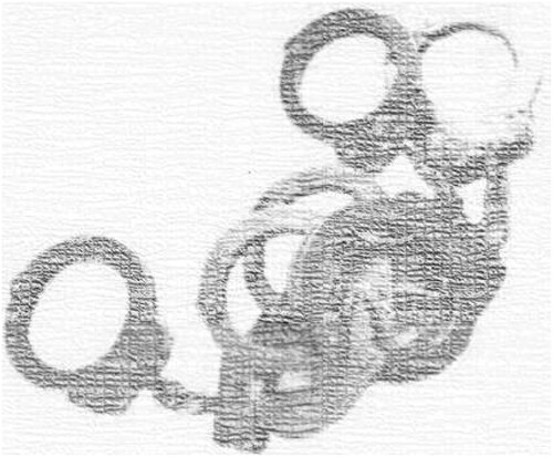 Figure 9. Example of image depicting judicial objects i.e. a number of handcuffs (Jam-e-Jam, November 7, 2013).