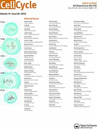 Cover image for Cell Cycle, Volume 15, Issue 20, 2016