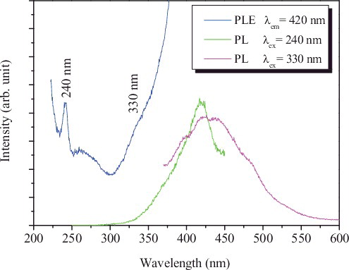 Figure 11. PLE and PL spectra of CDs from light brown liquid.