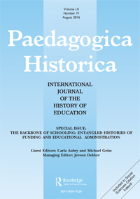 Cover image for Paedagogica Historica, Volume 52, Issue 4, 2016