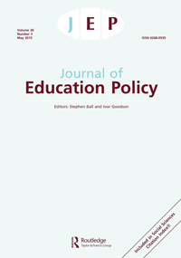 Cover image for Journal of Education Policy, Volume 30, Issue 3, 2015