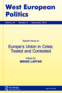 Cover image for West European Politics, Volume 39, Issue 5, 2016