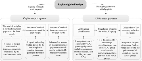 Figure 1 Core components of “APGs + capitation” payment for outpatient care.