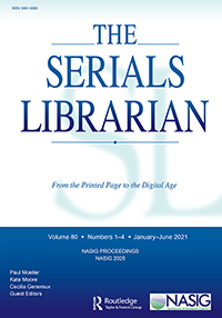 Cover image for The Serials Librarian, Volume 80, Issue 1-4, 2021