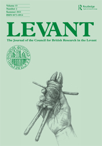 Cover image for Levant, Volume 53, Issue 2, 2021