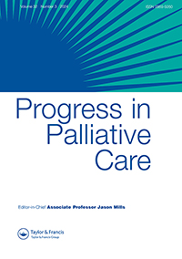 Cover image for Progress in Palliative Care