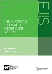 Cover image for European Journal of Information Systems, Volume 29, Issue 1, 2020