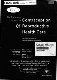Cover image for The European Journal of Contraception & Reproductive Health Care, Volume 5, Issue sup3, 2000