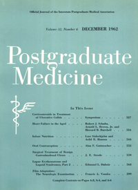Cover image for Postgraduate Medicine, Volume 32, Issue 6, 1962