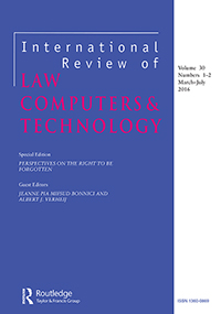 Cover image for International Review of Law, Computers & Technology, Volume 30, Issue 1-2, 2016
